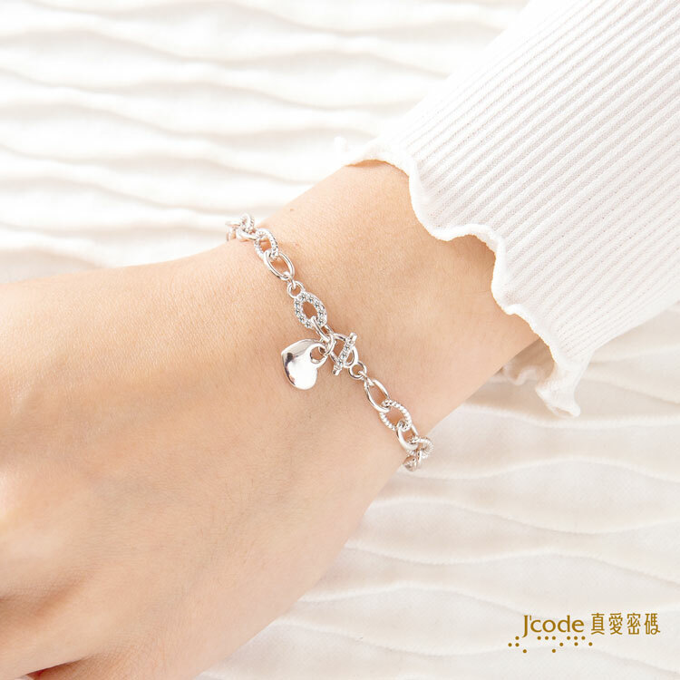 J'code真愛密碼時尚金飾、銀飾】心引力- 純銀手鍊