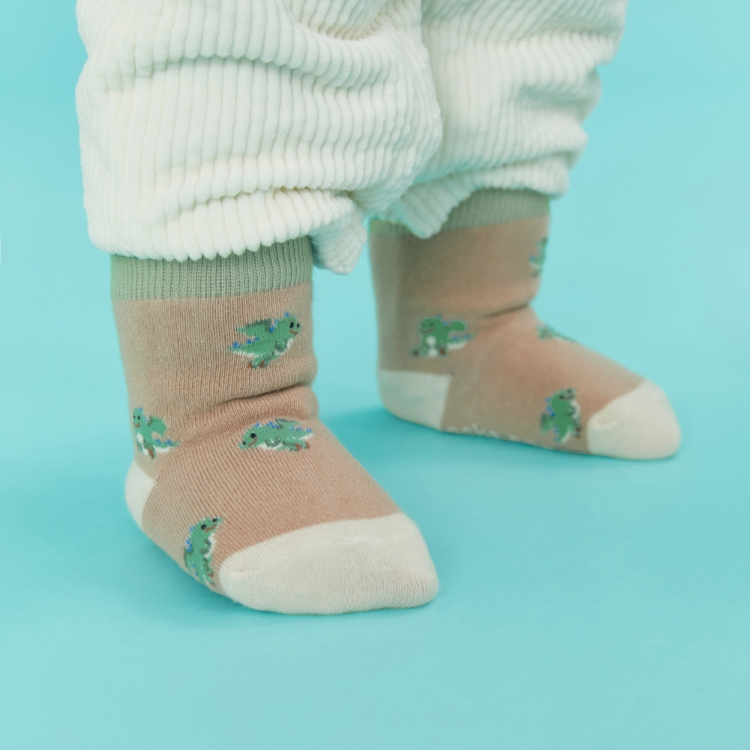 韓國 socks appeal® 小飛龍寶寶襪 奶茶