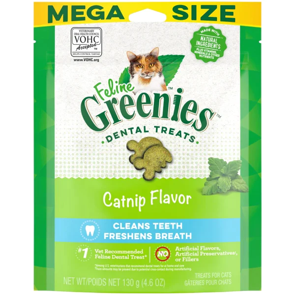 Feline Greenies Catnip Flavored Dental Treats 4.6 oz
