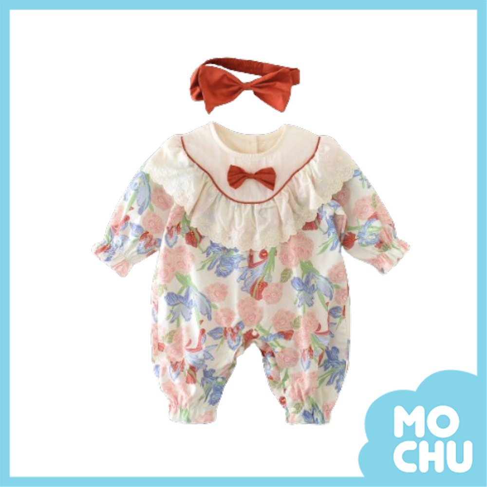 鳥語花香長袖連身衣