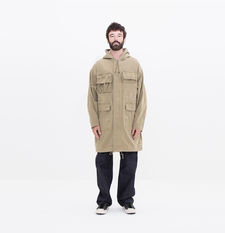 VISVIM COPLESTON FIELD PARKA 3L DMGD *NATURAL DYE 天然染 - KHAKI PRE ORDER ITEM (預訂中)