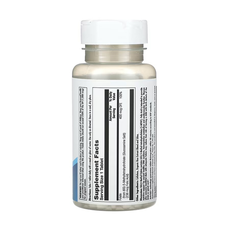 KAL, Methyl Folate, 400 mcg, 90 Tablets