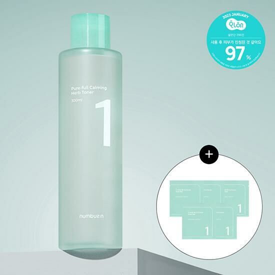 Numbuzin No.1 Pure-full Calming Herb Toner 300ml [Olive Young Planning Set]