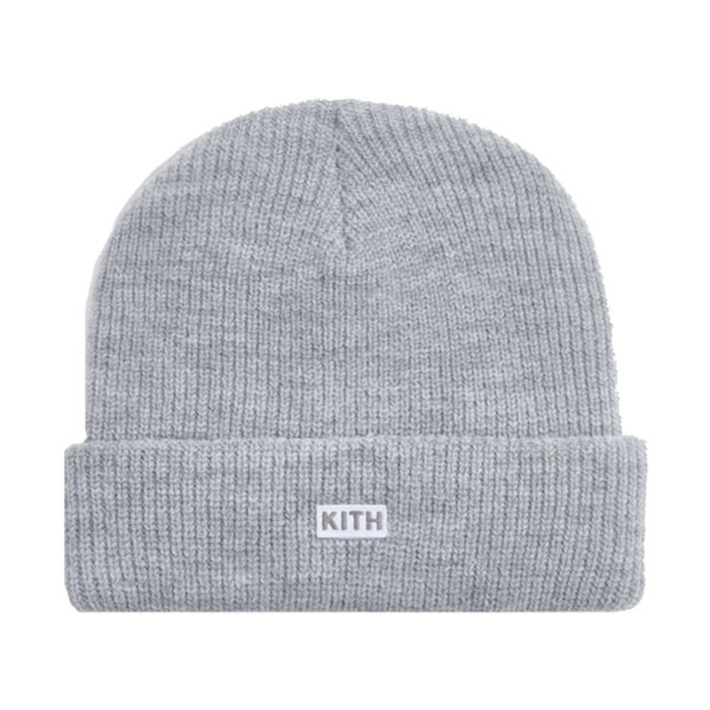 KITH CLASSIC BEANIE LIGHT HEATHER GREY 淺灰毛帽KITH-01 [台