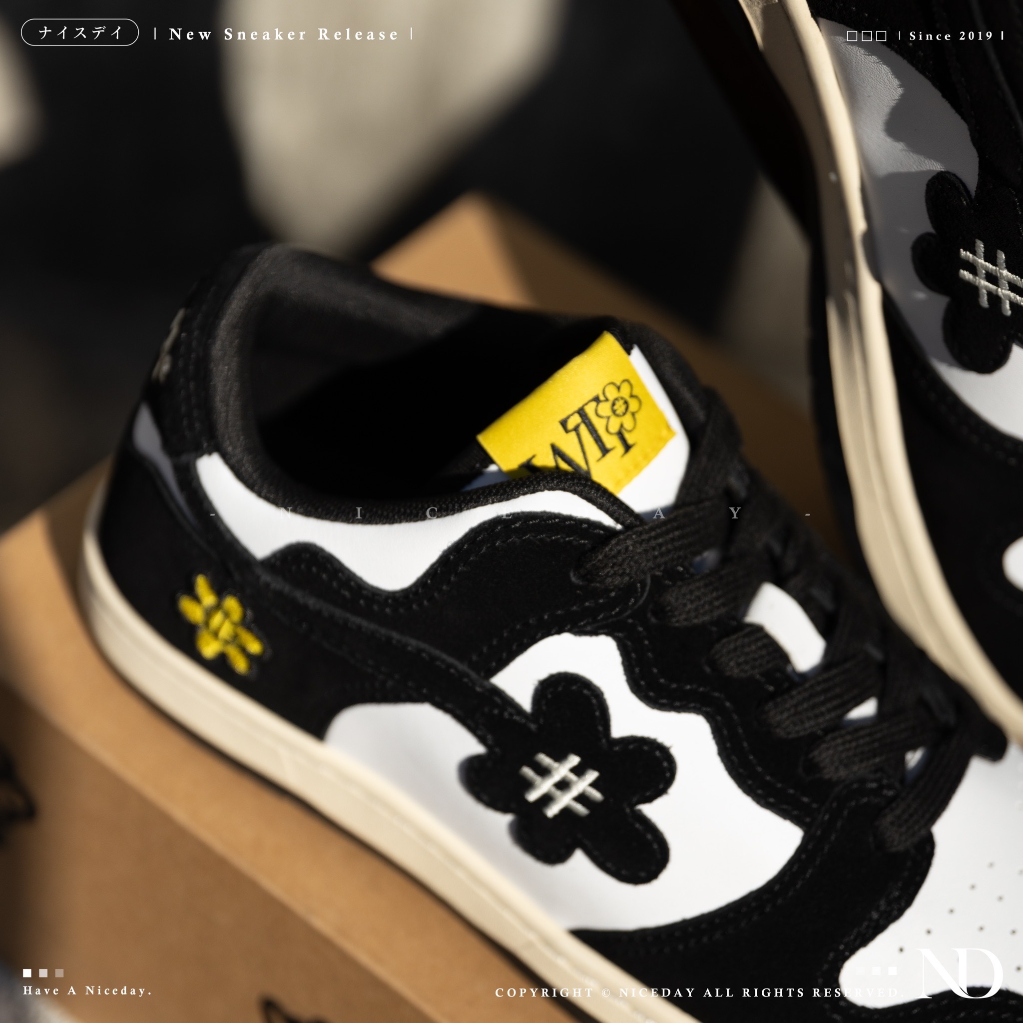 NICEDAY 部分現貨/代購 water  the plant WTP 日本 THUNDER  小花 熊貓 黑白 奶油底 花花 小倒勾