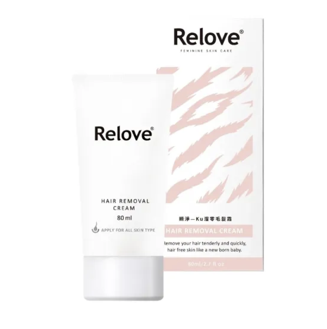 RELOVE 瞬淨 – Ku溜零毛髮霜｜除毛膏｜脫毛膏