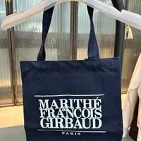 [S] MARITHE CLASSIC LOGO DENIM ECO BAG,DARK BLUE, 0MG22CBG102DBL (SMR25)