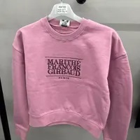 [S] MARITHE W CLASSIC LOGO CROP SWEATSHIRT,DARK PINK, 1MG23CSW103DPK (SMR29)
