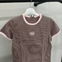[S] MARITHE W CLASSIC LOGO RINGER TEE,PINK, 1MG23STS109PNK (SMR30)