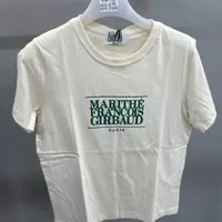 [S] MARITHE W CLASSIC LOGO TEE,LIGHT BEIGE, 0MG22STS101LBE (SMR32)