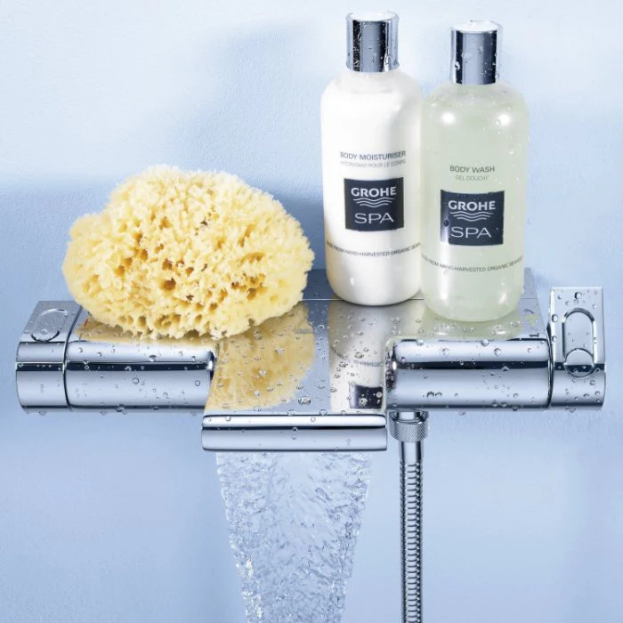 Grohe 2000 ｜檯面瀑布龍頭 - 浴杆組｜雙出水