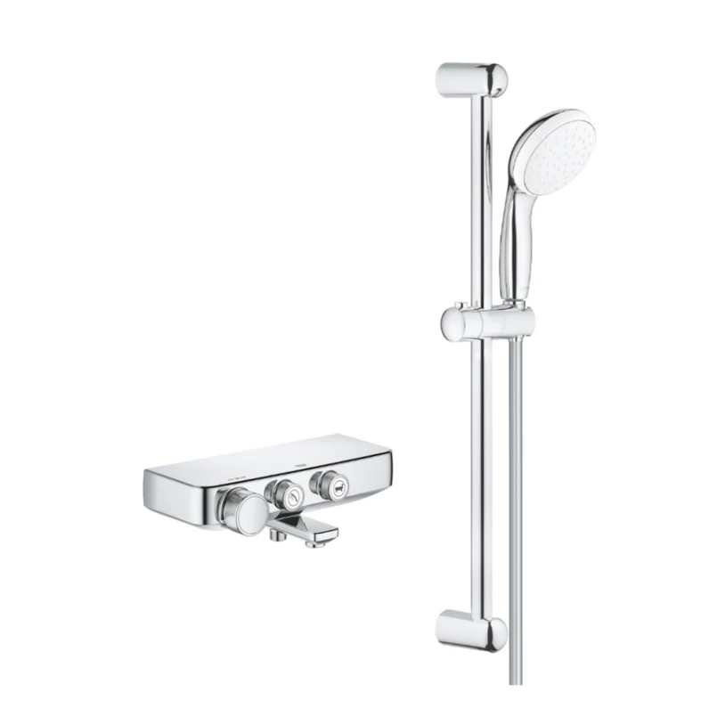 Grohe Smartcontrol ｜檯面龍頭 - 浴杆組｜雙出水含滑桿