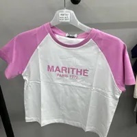 [S] MARITHE W RAGLAN REGULAR LOGO TEE,PINK, 1MG23STS110PNK (SMR33)