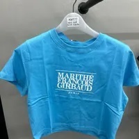 [S] MARITHE W CLASSIC LOGO CROP TEE,SKY BLUE, 1MG23STS105SBL (SMR36)