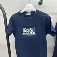 [S] MARITHE W CLASSIC LOGO TEE,NAVY, 0MG22STS104NVY [FINAL SALE] (SMR38)