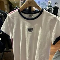 [S] MARITHE W CLASSIC LOGO RINGER TEE,WHITE, 1MG23STS109WHTM (SMR39)