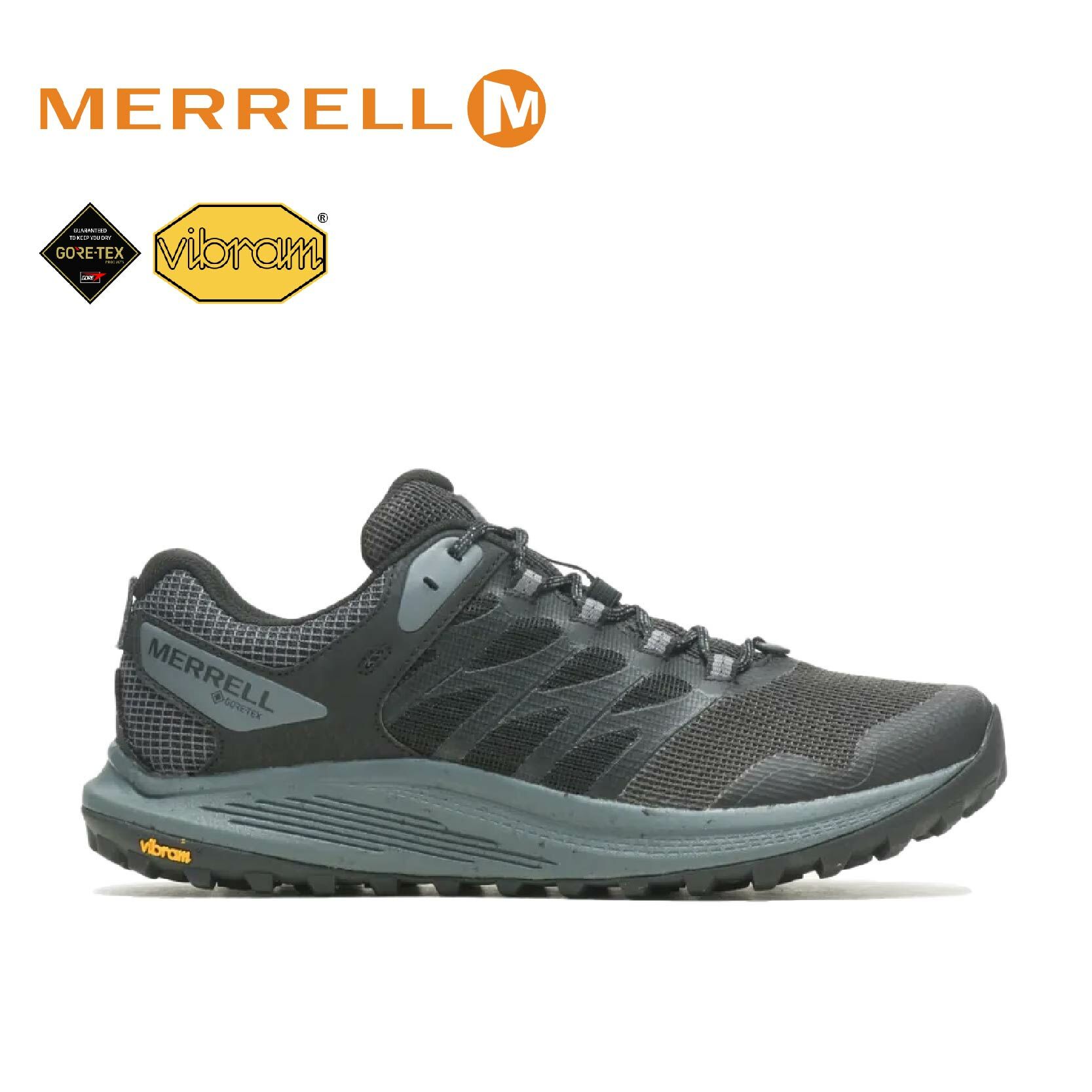 MERRELL 美國 NOVA 3 GORE-TEX®防水輕量越野健行鞋 灰 黑 男款 登山/戶外/旅遊 33ML067581