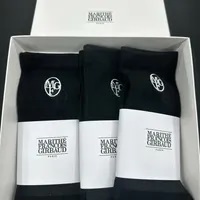 [S] MARITHE 3PACK EMBROIDERY SOCKS,BLACK, 1MG00CSO101BLKOS (SMR50)