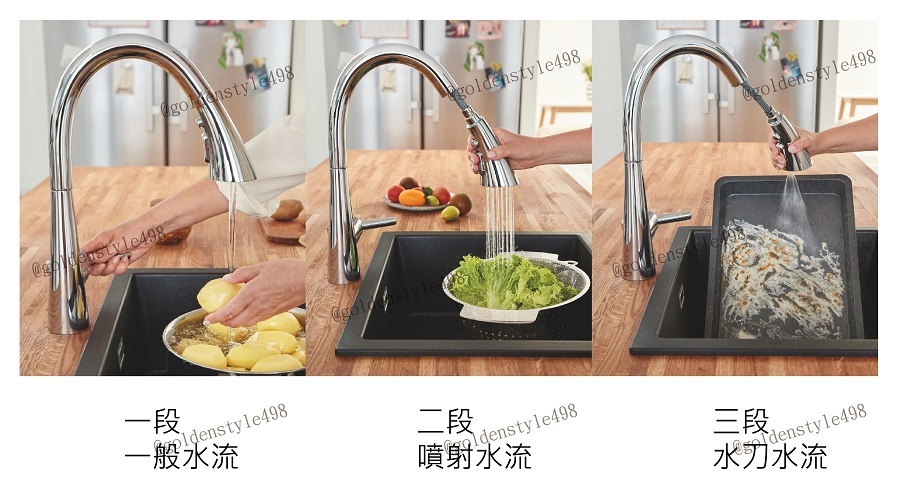 Grohe Zedra 廚房龍頭｜伸縮廚房龍頭