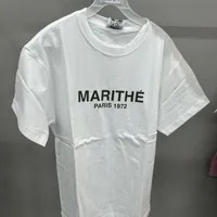 [S] MARITHE REGULAR LOGO TEE,WHITE, 1MG23ST126WHT (SMR52)