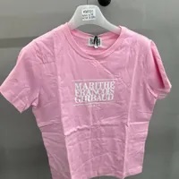 [S] MARITHE W CLASSIC LOGO TEE,PINK, 0MG22STS104PNK (SMR60)