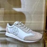 [S] TORY BURCH VINTAGE NYLON SNEAKER,WHITE, 143468-117 [FINAL SALE] (STB464)