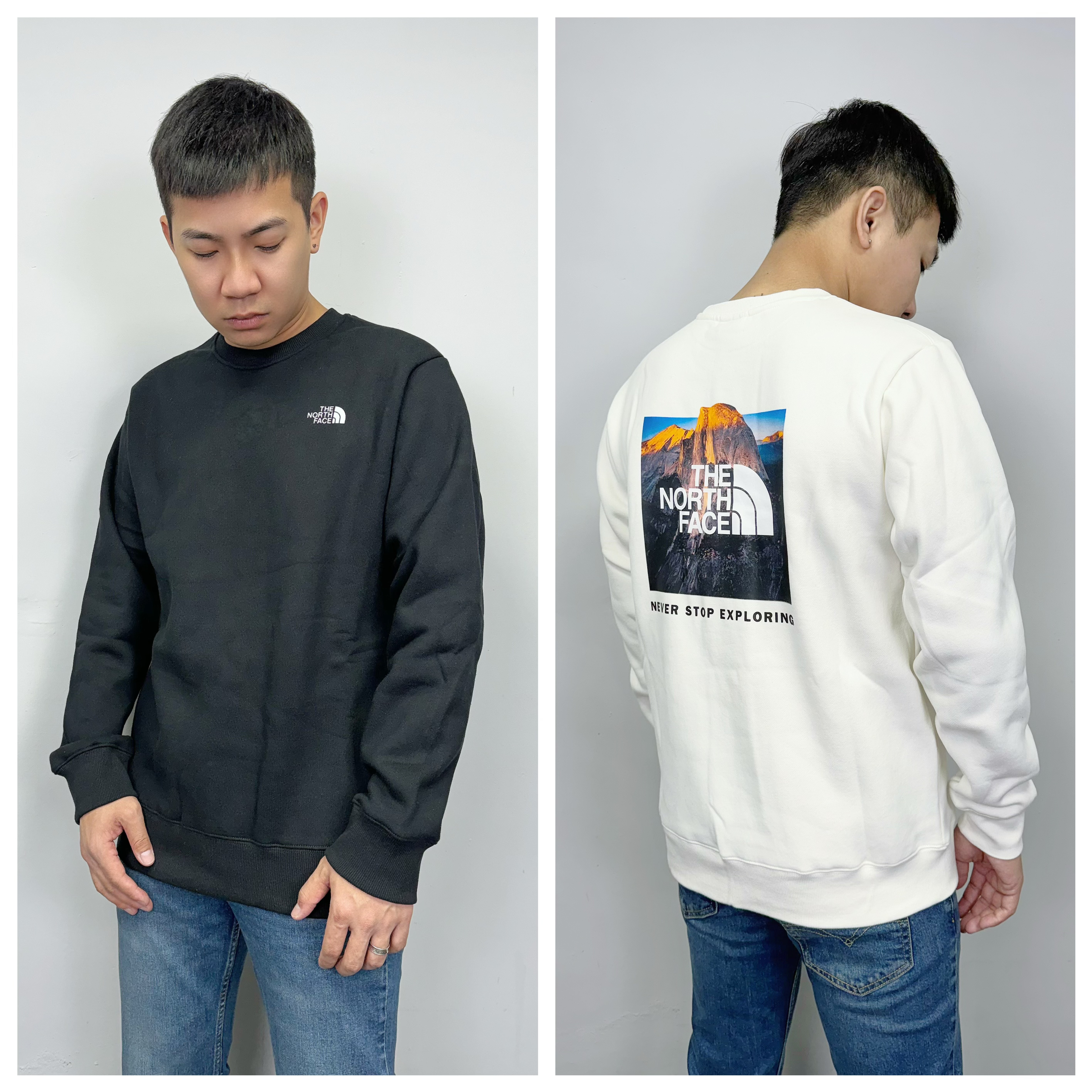 The North Face 北臉 背後山脈 內刷毛 大學T 長袖