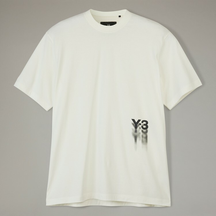 【 Y-3 GFX SS TEE 漸層字短TEE - 米白  】