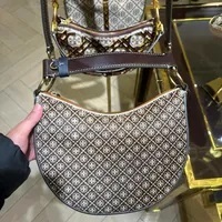 [S] TORY BURCH T MONOGRAM HAIRCALF MIN,GOLD, 138886-210 (STB475)