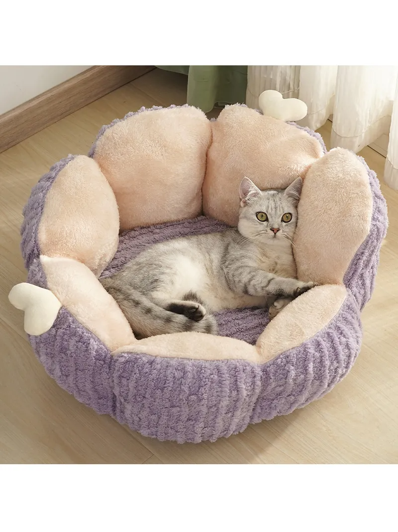 喵仙兒-仙人掌毛絨寵物睡窩