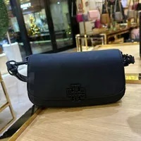 [S] TORY BURCH BRITTEN MATTE CONVERTIBLE CROSSBODY,BLACK, 153620-001 (STB486)