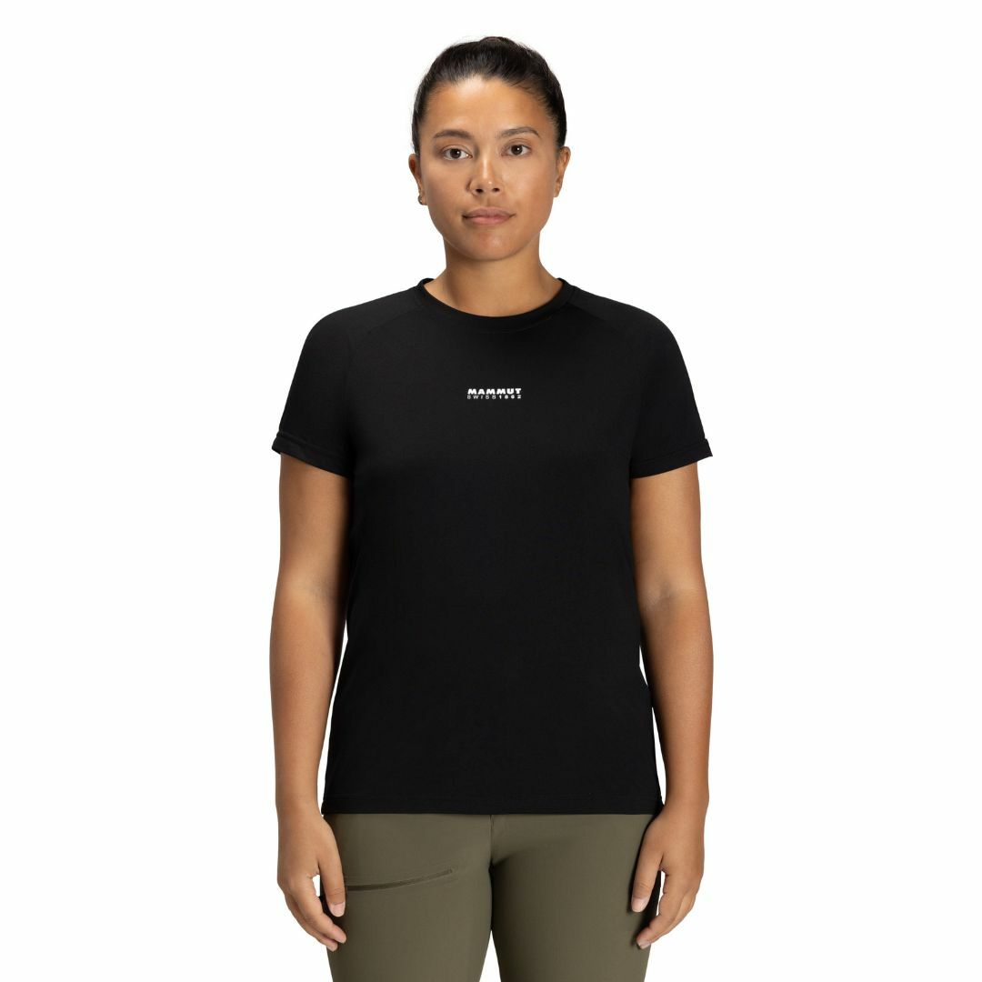 Mammut  快乾衫 女款亞洲版型 QD Logo Print T-Shirt AF- PRT1 / 黑 (M10170202200253)
