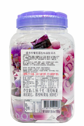 盛香珍葡萄荔枝味凝膠果凍