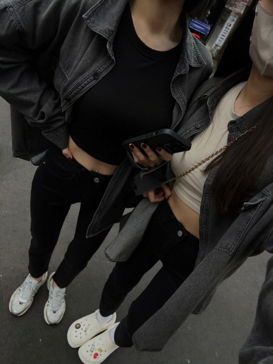 激瘦2.0彈力九分黑褲