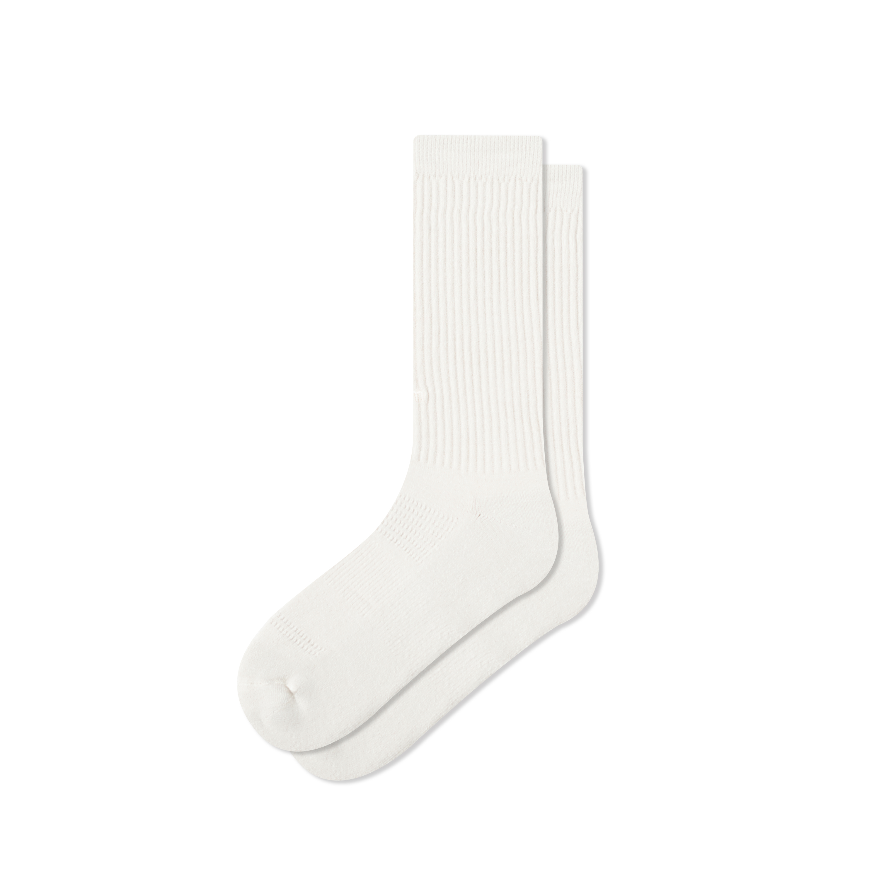 faam / ESSENTIAL CREW 石杏 - 素面單色針織高筒襪