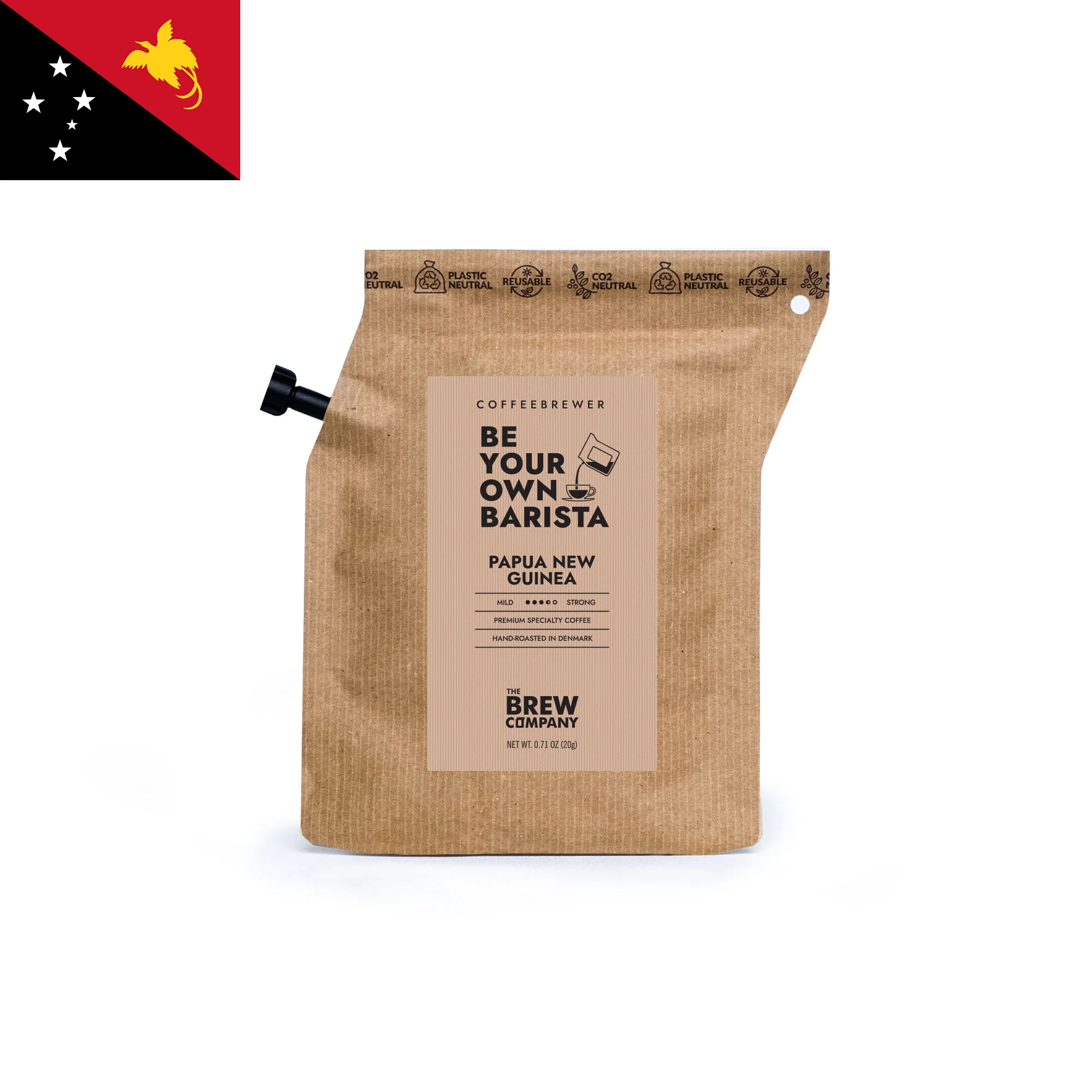 Grower's Cup Coffeebrewer - 便攜式手沖咖啡包（Papua New Guinea 巴布亞新幾內亞）