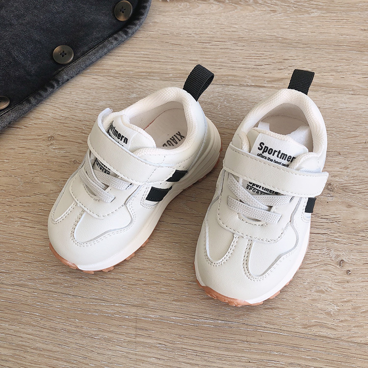 運動風加絨休閒學步鞋