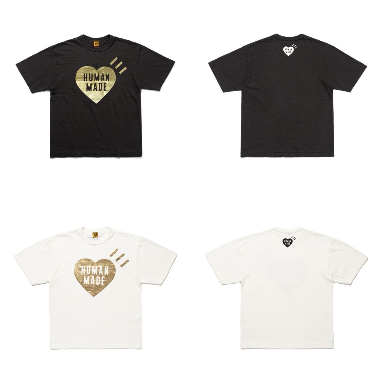 HUMAN MADE GRAPHIC T-SHIRT #18 愛心燙金短袖HM27TE018