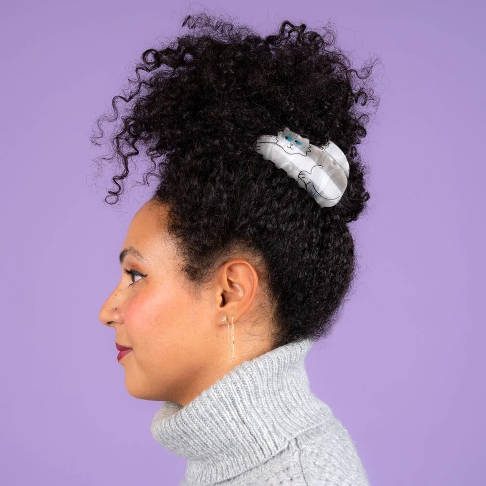 GREY CAT HAIR CLAW｜Coucou Suzette