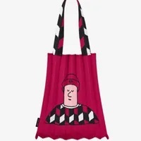 [S] PLEATS MAMA WAY SHOPPER BAG SUPERFICTION EDITION,RED, CB23ZU-SB05-RD1-F (SPL55)