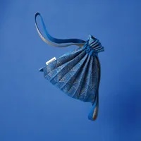 [S] PLEATS MAMA MINI BUBBLE BAG,INDIGO BLUE, PM11ZW-SB3-IB1-F (SPL56)