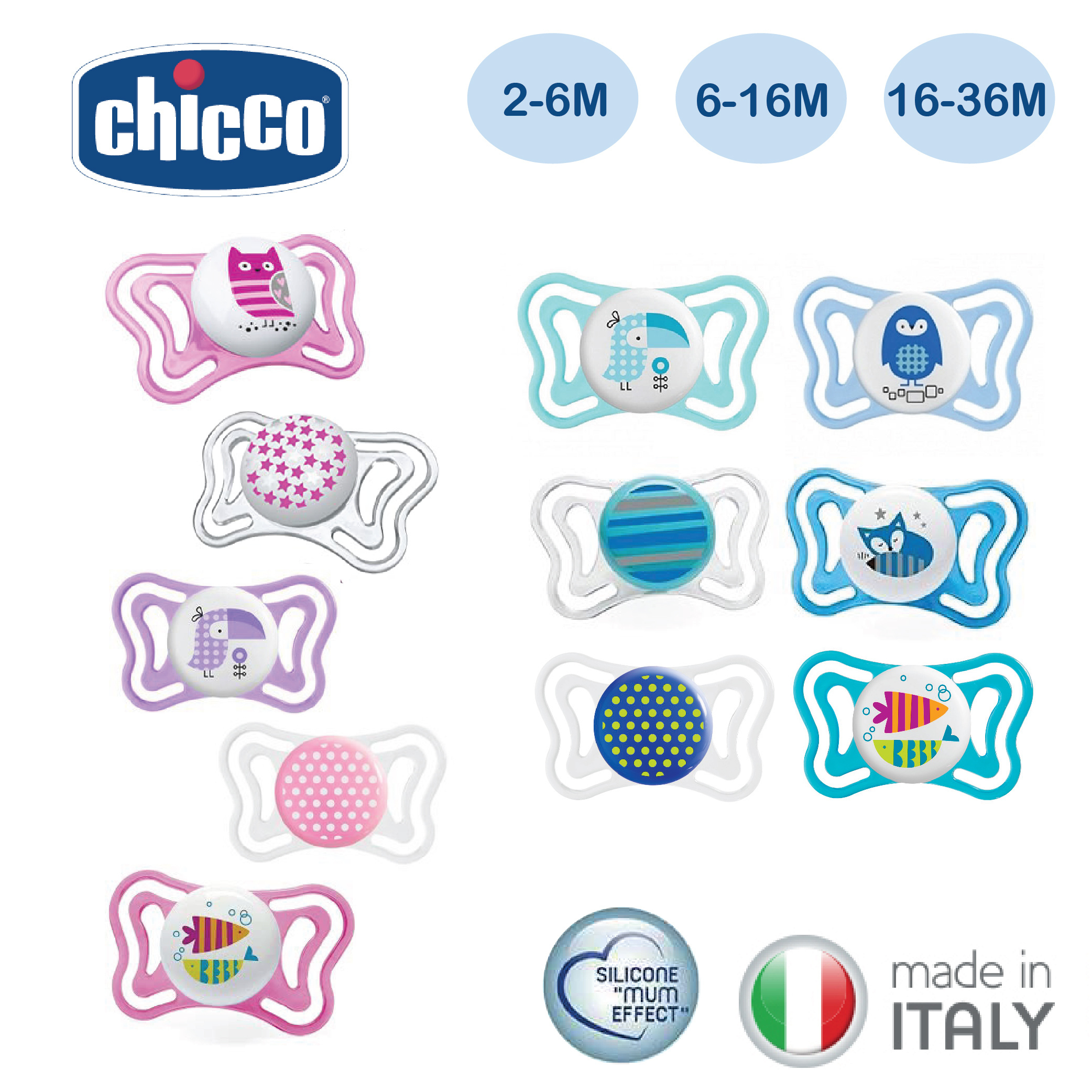 Chicco Soother Physio Light 2pc