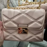 [S] MICHAEL KORS 35S2GNRL2U SERENA MD FLAP SHOULDER,POWDER BLUSH, 196163082684 (SMK785)
