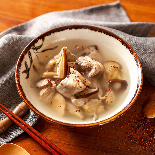 桂冠營養研究室-蕈菇藜麥雞湯