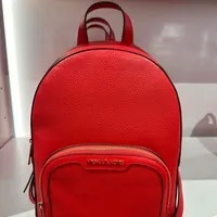 [S] MICHAEL KORS 35S2G8TB2L MD ZIP PKT BACKPACK, BRIGHT RED, 196163096261 (SMK786)