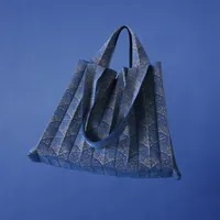 [S] PLEATS MAMA 2WAY SHOPPER BAG,INDIGO BLUE, PM11ZW-SB1-IB1-F [FINAL SALE] (SPL66)