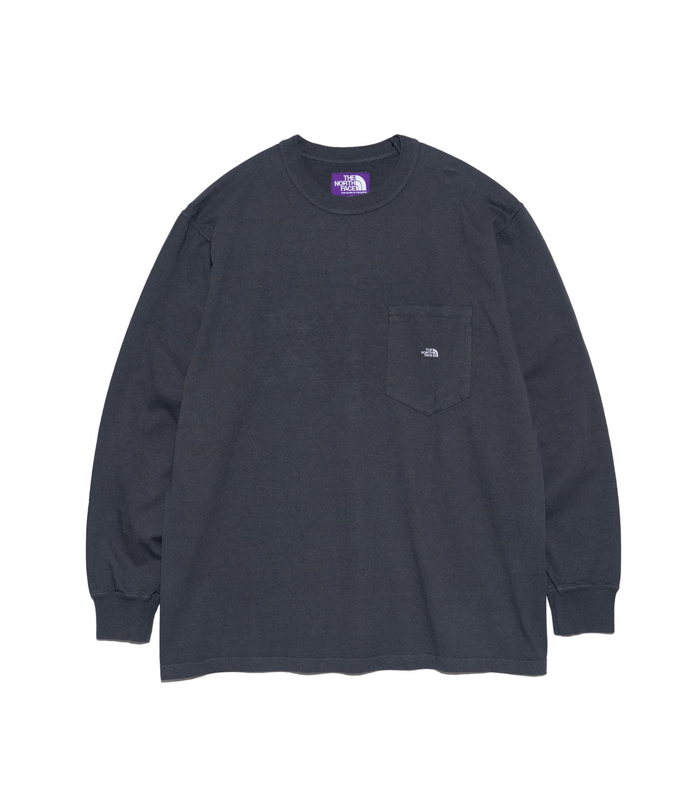 2025SS THE NORTH FACE LABEL 紫標 7oz Long Sleeve Pocket Tee 口袋 長T 重磅 現貨 NT3365N / N25SI101