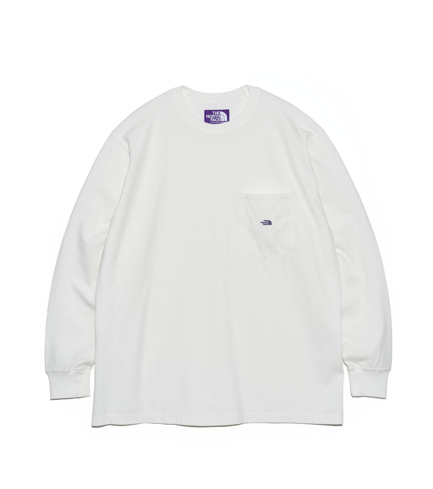 2024SS THE NORTH FACE LABEL 紫標7oz Long Sleeve Pocket T