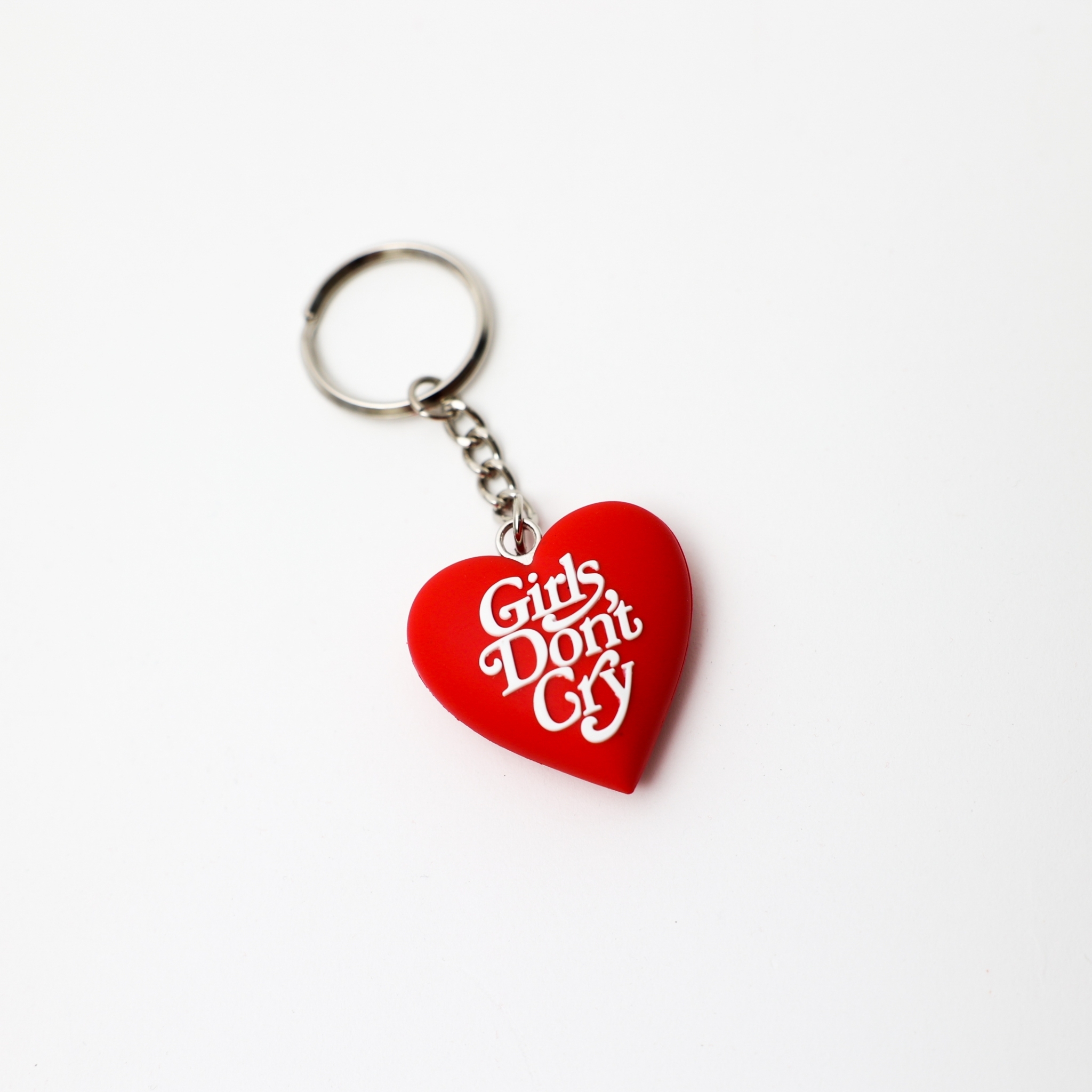 VERDY GIRL'S DON'T CRY HEART KEYCHAIN