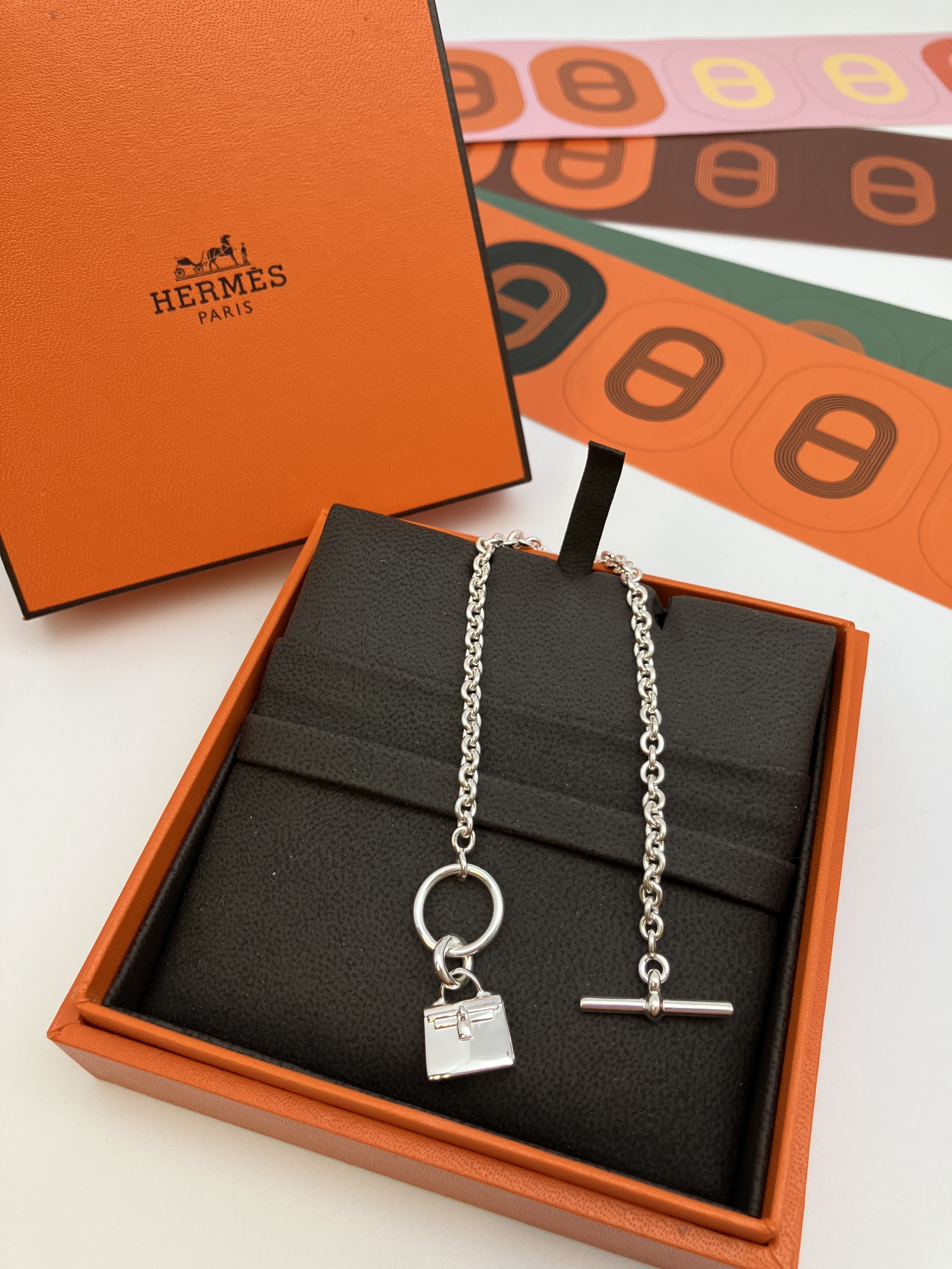 Kelly 吊咀銀手鏈 ST size 16.5 cm -M